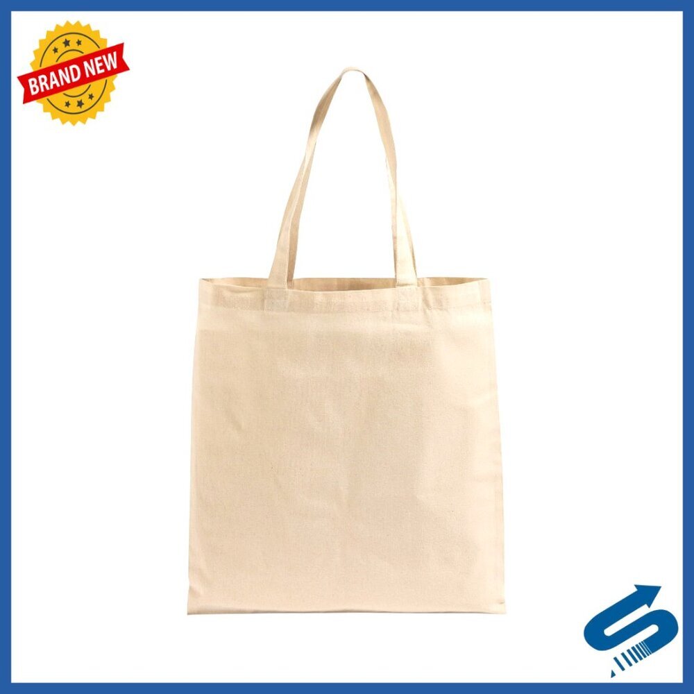 Canvas Tote Bags Eco-Friendly Reusable Bulk Pack Cotton Classic Minimal